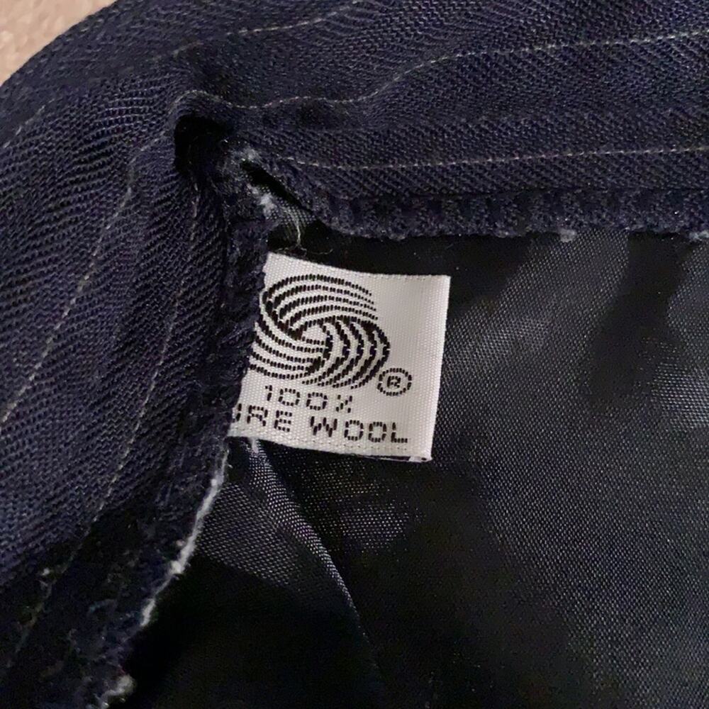 Lauren‎ Ralph Lauren worsted wool navy pinstripe pants - Picture 9 of 11